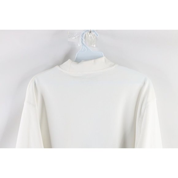 Nike Golf Mens Medium Travis Scott Mini Swoosh Mock Neck Long Sleeve Shirt White - Picture 7 of 8
